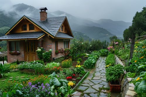 鄉村小屋景色高清攝影大圖 攝影圖 下載至來源處